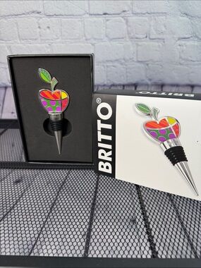 Britto Colorful Apple Wine Bottle Stopper